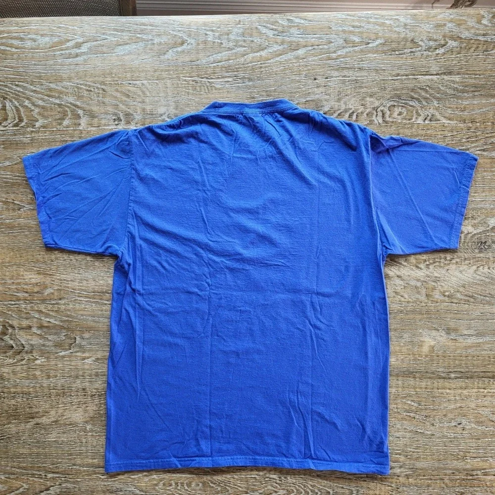 Port & Company Waymaker Christian T-Shirt Blue Isaiah 42:16 Graphic Tee Large